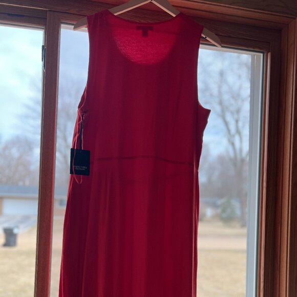 Red Short sleeve T-Shirt Plus Size Dress - Picture 1 of 5